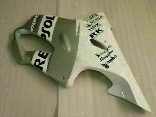 Blanco Plata Carenado Moto Honda CBR 600 F4i 2001-2003