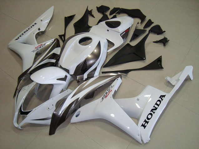 Blanco Plata Carenado Moto Honda CBR 600 RR 2007-2008 Blanco Plata Carenado Moto Honda CBR 600 RR 2007-2008