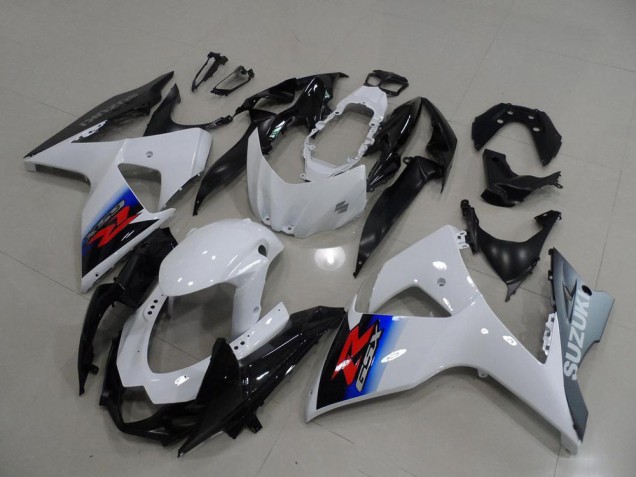 Blanco Plata Carenado Moto Suzuki GSXR 1000 K9 2009-2016 Blanco Plata Carenado Moto Suzuki GSXR 1000 K9 2009-2016