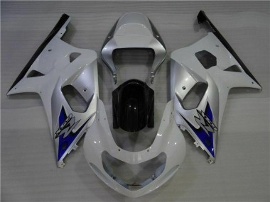 Blanco Plata Carenado Moto Suzuki GSXR 600 / 750 K1 K2 K3 2001-2003