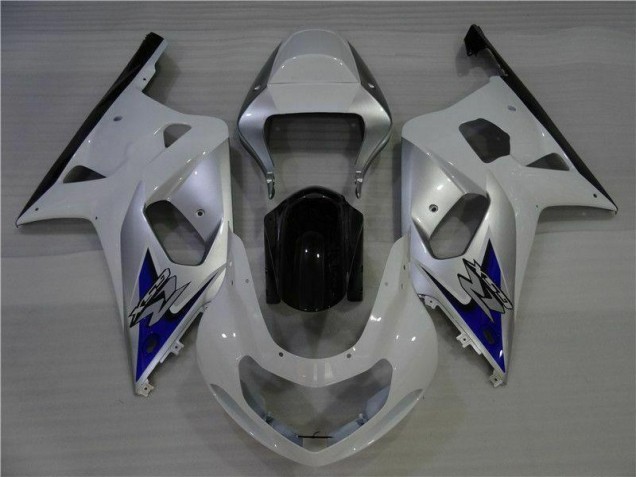Blanco Plata Carenado Moto Suzuki GSXR 600 / 750 K1 K2 K3 2001-2003 Blanco Plata Carenado Moto Suzuki GSXR 600 / 750 K1 K2 K3 2001-2003