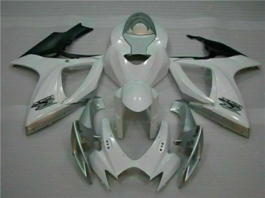 Blanco Plata Plástica Moto Suzuki GSXR 600 / 750 K6 2006-2007