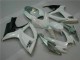 Blanco Plata Plástico Moto Suzuki GSXR 600 / 750 K6 2006-2007 Blanco Plata Plástico Moto Suzuki GSXR 600 / 750 K6 2006-2007