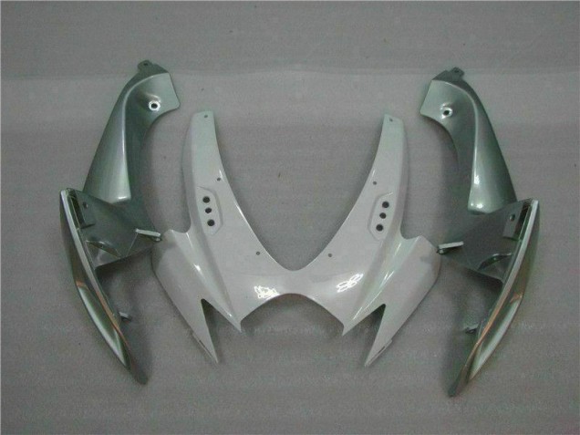 Blanco Plata Plástico Moto Suzuki GSXR 600 / 750 K6 2006-2007 Blanco Plata Plástico Moto Suzuki GSXR 600 / 750 K6 2006-2007