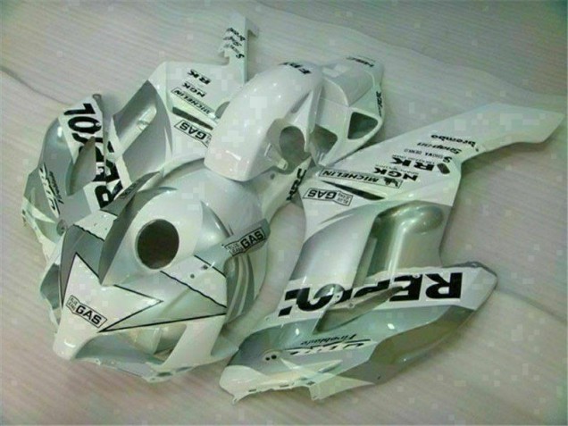 Blanco Plata Repsol Carenado Moto Honda CBR 1000 RR 2004-2005