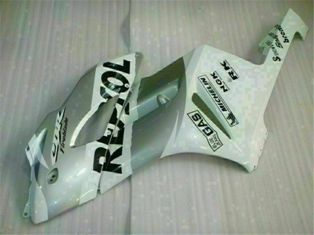 Blanco Plata Repsol Carenado Moto Honda CBR 1000 RR 2004-2005