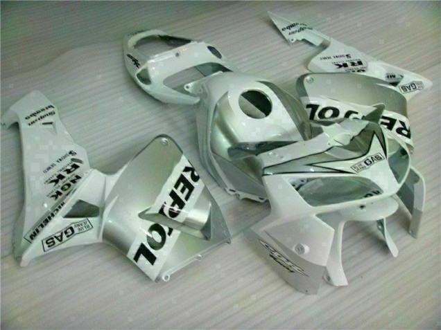 Blanco Repsol Carrocería Motocicletas Honda CBR 600 RR 2005-2006 Blanco Repsol Carrocería Motocicletas Honda CBR 600 RR 2005-2006