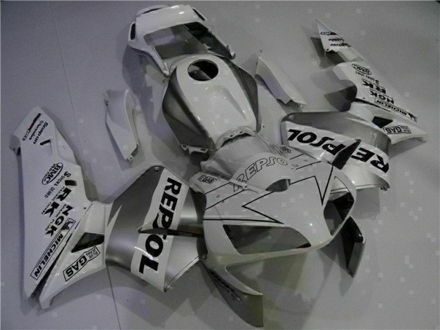 Blanco Repsol Inyección Kit Carenado Moto Honda CBR 600 RR 2003-2004