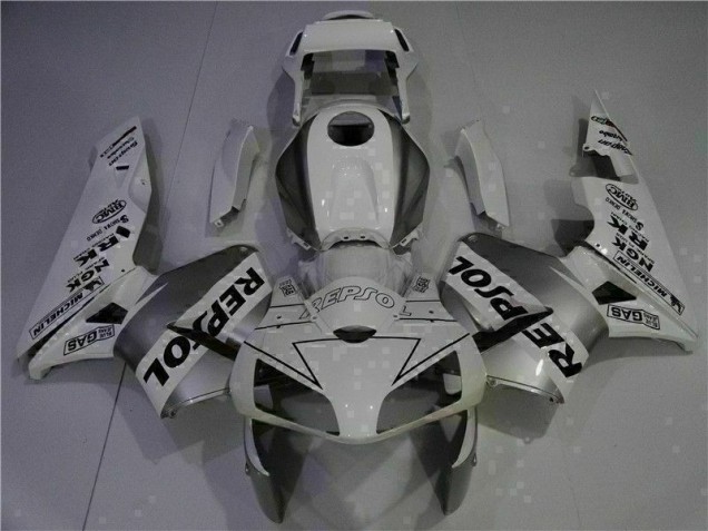 Blanco Repsol Inyección Kit Carenado Moto Honda CBR 600 RR 2003-2004