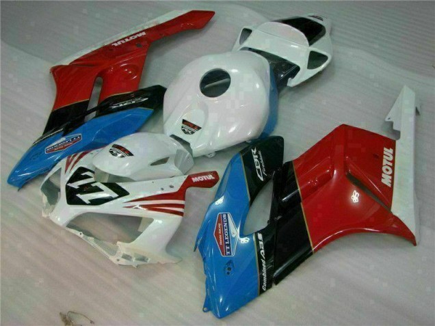 Blanco Rojo 77 Carenado Moto Honda CBR 1000 RR 2004-2005