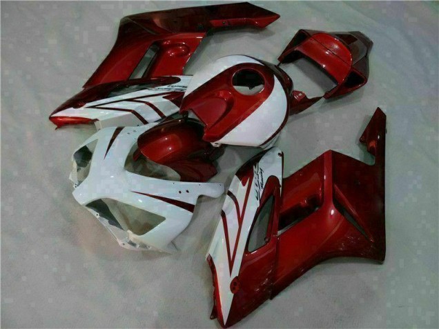 Blanco Rojo ABS Moto Plástico Honda CBR 1000 RR 2004-2005