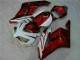 Blanco Rojo ABS Moto Plástico Honda CBR 1000 RR 2004-2005