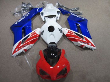 Blanco Rojo Azul Carenado Moto Honda CBR 1000 RR 2004-2005