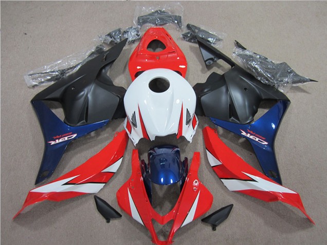 Blanco Rojo Azul Carenado Moto Honda CBR 600 RR 2009-2012 Blanco Rojo Azul Carenado Moto Honda CBR 600 RR 2009-2012