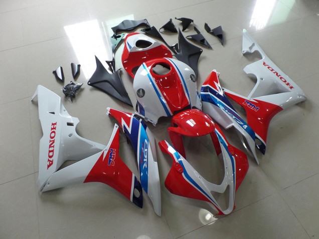 Blanco Rojo Azul HRC Carenado Moto Honda CBR 600 RR 2007-2008 Blanco Rojo Azul HRC Carenado Moto Honda CBR 600 RR 2007-2008