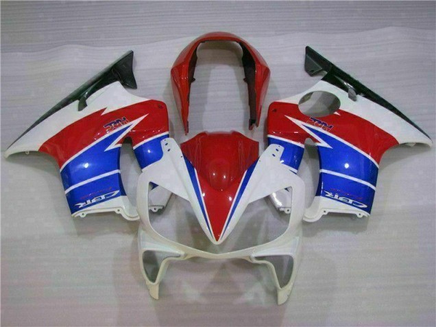 Blanco Rojo Carenado Moto Honda CBR 600 F4i 2004-2007