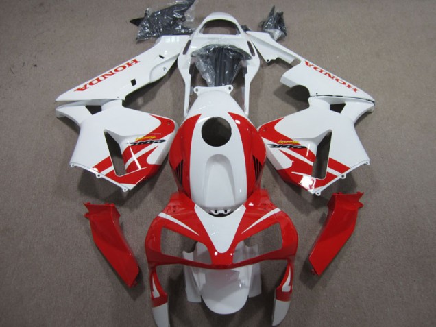 Blanco Rojo Carenado Moto Honda CBR 600 RR 2003-2004