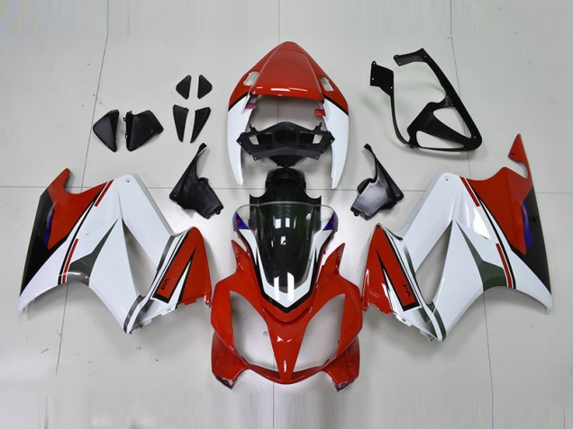 Blanco Rojo Carenado Moto Honda VFR 800 2002-2013 Blanco Rojo Carenado Moto Honda VFR 800 2002-2013