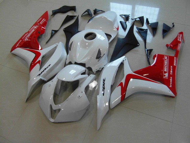 Blanco Rojo Carrera Versión Carenado Moto Honda CBR 600 RR 2007-2008 Blanco Rojo Carrera Versión Carenado Moto Honda CBR 600 RR 2007-2008