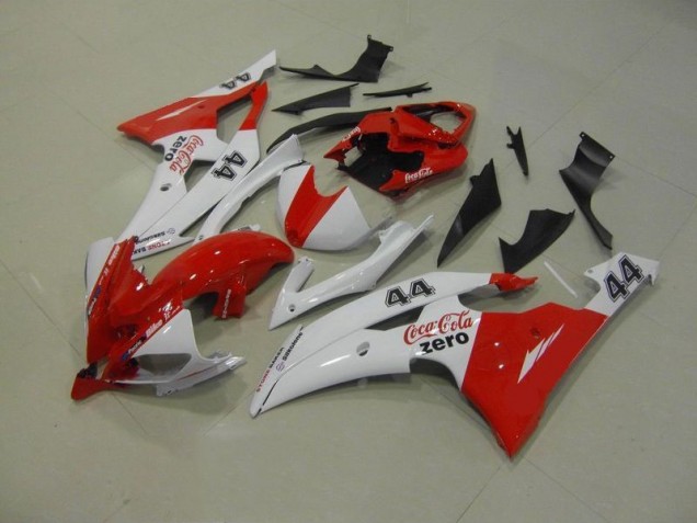 Blanco Rojo Coca Cola Zero 44 Carenado Moto Yamaha R6 2008-2016 Blanco Rojo Coca Cola Zero 44 Carenado Moto Yamaha R6 2008-2016