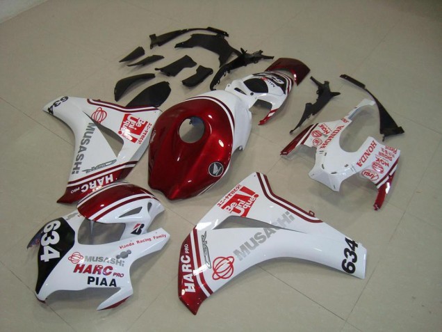 Blanco Rojo HARC Pro PIAA 634 Kits Completo Carenado Moto Honda CBR 1000 RR 2008-2011 Blanco Rojo HARC Pro PIAA 634 Kits Completo Carenado Moto Honda CBR 1000 RR 2008-2011