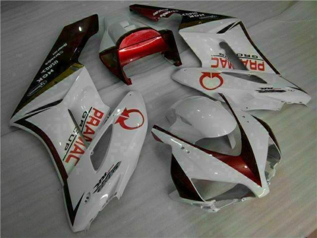 Blanco Rojo Kit Carenado Moto Honda CBR 1000 RR 2004-2005