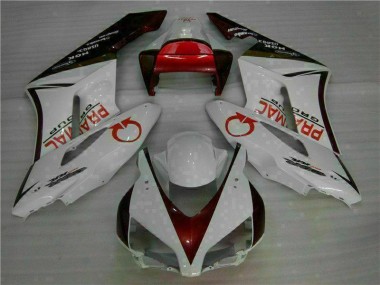 Blanco Rojo Kit Carenado Moto Honda CBR 1000 RR 2004-2005