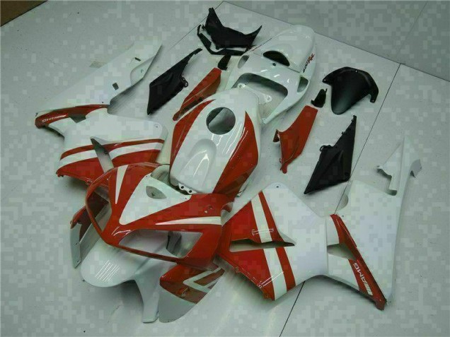 Blanco Rojo Kit Carenado Moto Honda CBR 600 RR 2005-2006 Blanco Rojo Kit Carenado Moto Honda CBR 600 RR 2005-2006