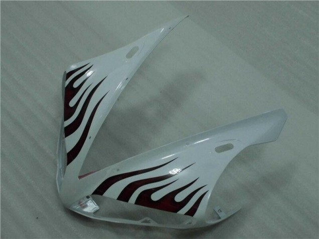 Blanco Rojo Llama Carenado Moto Yamaha R1 2004-2006 Blanco Rojo Llama Carenado Moto Yamaha R1 2004-2006