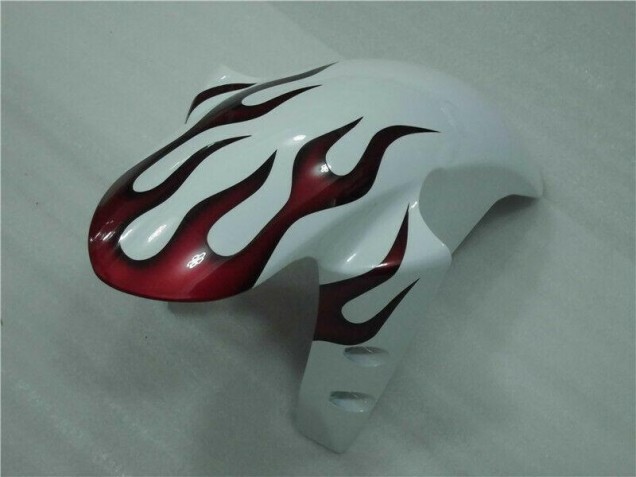 Blanco Rojo Llama Carenado Moto Yamaha R1 2004-2006 Blanco Rojo Llama Carenado Moto Yamaha R1 2004-2006
