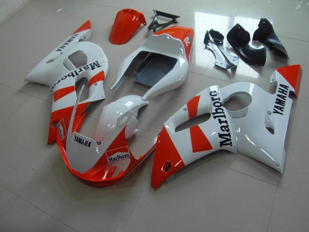 Blanco Rojo Marlboro Carenado Moto Yamaha R6 1998-2002 Blanco Rojo Marlboro Carenado Moto Yamaha R6 1998-2002
