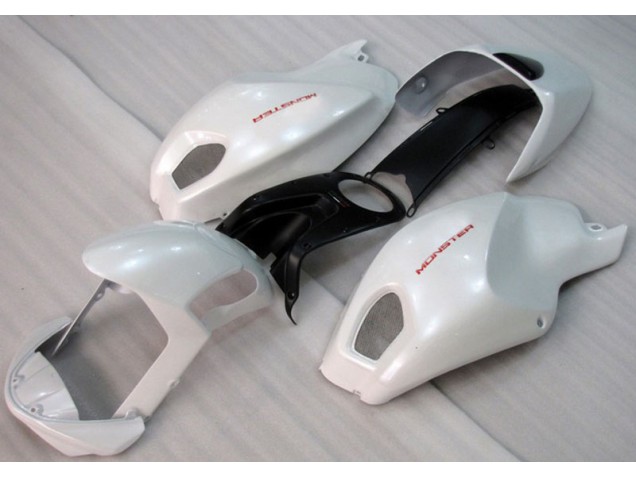 Blanco Rojo Monster Carenado Moto Ducati Monster 696 2008-2012 Blanco Rojo Monster Carenado Moto Ducati Monster 696 2008-2012
