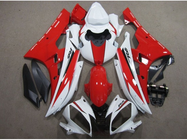 Blanco Rojo Negro Calcomanía Carenado Moto Yamaha R6 2006-2007 Blanco Rojo Negro Calcomanía Carenado Moto Yamaha R6 2006-2007