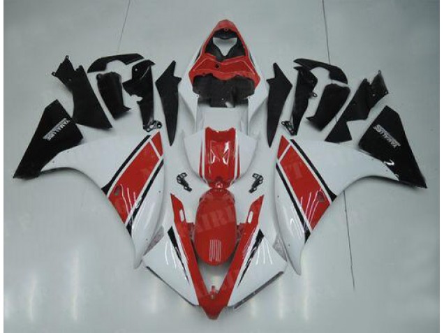 Blanco Rojo Negro Carenado Moto Yamaha R1 2012-2014