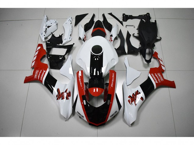 Blanco Rojo Negro Carenado Moto Yamaha R1 2015-2019