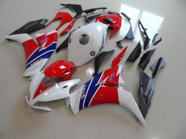 Blanco Rojo Negro Mate TT Legend Carenado Moto Honda CBR 1000 RR 2012-2016