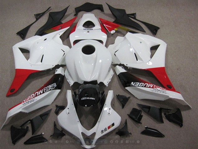 Blanco Rojo Negro Mugen Carenado Moto Honda CBR 600 RR 2009-2012