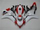 Blanco Rojo Plástico Moto Honda CBR 1000 RR 2008-2011 Blanco Rojo Plástico Moto Honda CBR 1000 RR 2008-2011