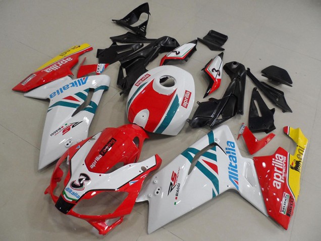 Blanco Rojo Verde Carenado Moto Aprilia RS 125 2006-2011