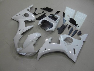 Blanco Sin Calcomanías Carenado Moto Yamaha R6 2003-2005