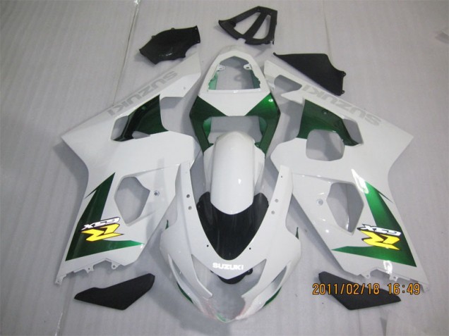 Blanco Verde Carenado Moto Suzuki GSXR 600 K4 2004-2005 Blanco Verde Carenado Moto Suzuki GSXR 600 K4 2004-2005