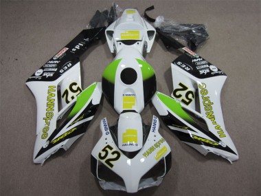 Blanco Verde Hannspree 52 Moto Plástico Honda CBR 1000 RR 2004-2005