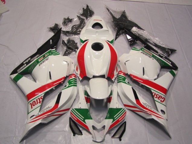 Blanco Verde Rojo Carenado Moto Honda CBR 600 RR 2009-2012