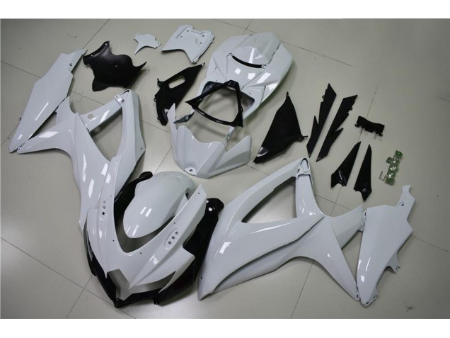 Brillante Blanco Carenado Moto Suzuki GSXR 600 / 750 K8 2008-2010 Brillante Blanco Carenado Moto Suzuki GSXR 600 / 750 K8 2008-2010