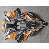 Brillante Naranja Negro Carenado Moto Kawasaki EX650 2017-2019