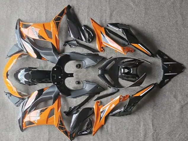 Brillante Naranja Negro Carenado Moto Kawasaki EX650 2017-2019 Brillante Naranja Negro Carenado Moto Kawasaki EX650 2017-2019