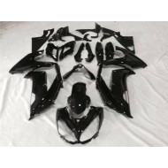 Brillante Negro ABS Kits Carenado Moto Kawasaki EX650 2012-2016