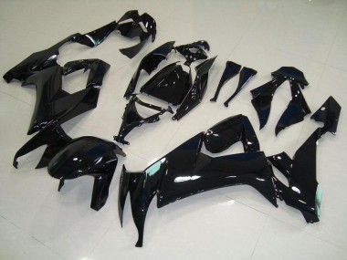 Brillante Negro ABS Moto Plástico Kawasaki ZX10R 2008-2010
