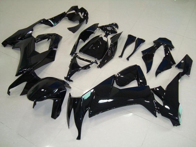 Brillante Negro ABS Moto Plástico Kawasaki ZX10R 2008-2010 Brillante Negro ABS Moto Plástico Kawasaki ZX10R 2008-2010