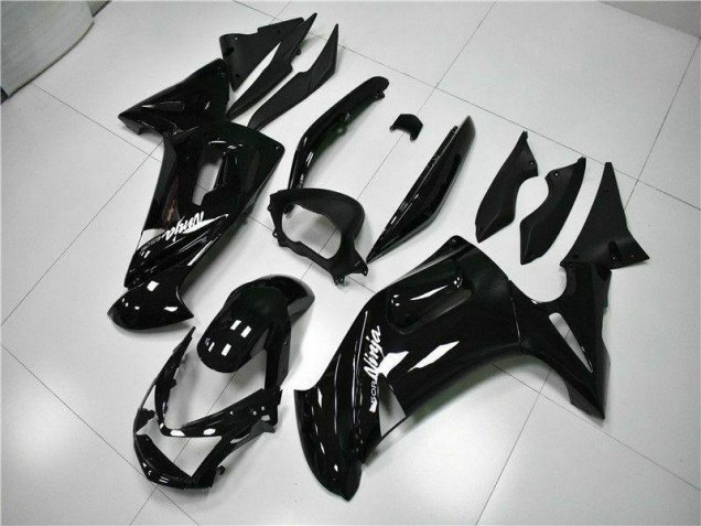 Brillante Negro Carenado Moto Kawasaki EX650 2006-2008 Brillante Negro Carenado Moto Kawasaki EX650 2006-2008